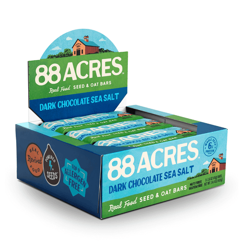 88 Acres Dark Chocolate Sea Salt Seed & Oat Bar